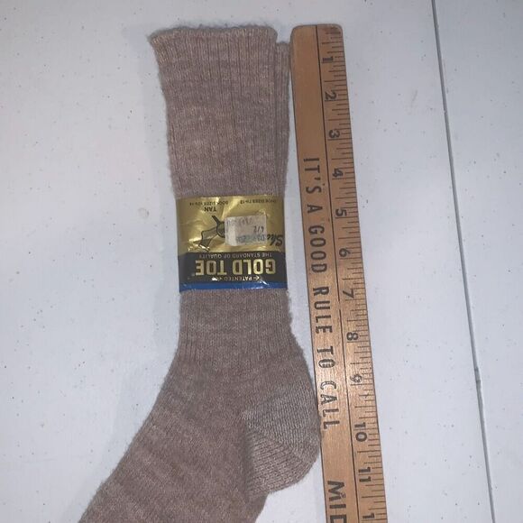NWT Vintage Tan Gold Toe Women’s Ribbed Socks 7.5-13 - Picture 13 of 15